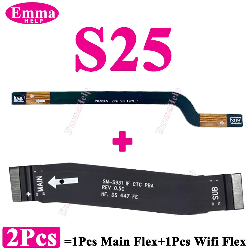 2Pcs Wi-Fi Signal Main Flex Cable For Samsung S25 Plus S25Ultra S938 S931 S936 S25Plus Antenna Main Board Connector Motherboard image 4