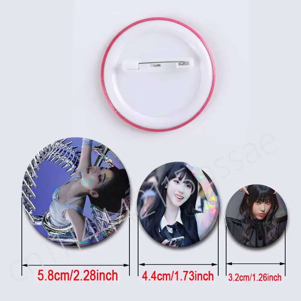 FOR AESPA Karina Badges Tinplate Soft Button Pin Brooch Metal Badge Custom Jewelry Accessories Hat Bag Lapel