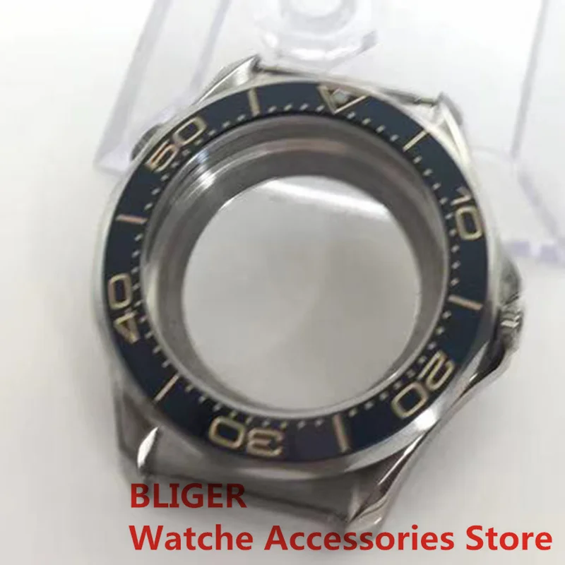 BLIGER New 41mm Stainless Steel Silver  Sapphire Glass Fit  ETA 2836 Pearl NH35 DG2813 3804 Miyota 8215 Movement