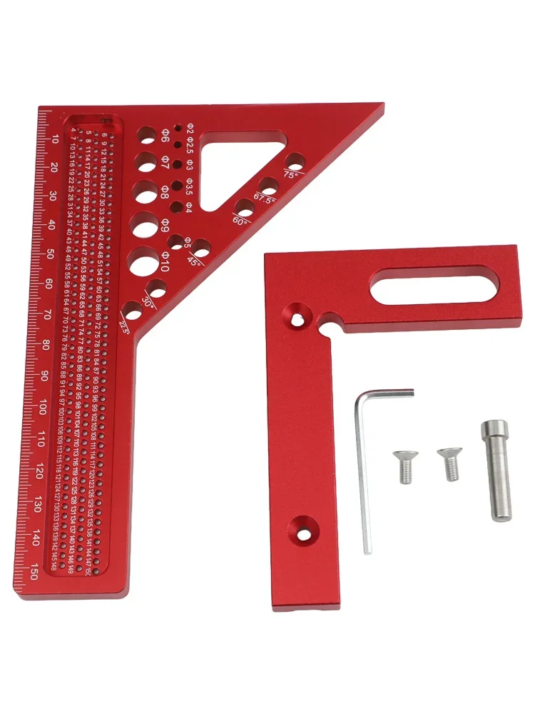 

Metric Triangle Ruler Woodworking Marking Ruler Square Ruler Degree Scriber Woodworking Protractor Metric Measuring Tool