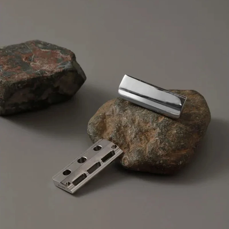 YAQI Tachi Stainless Steel Single Edge Polished Safety Razor Head With 1.0mm Blade Gap And 34mm Length Minimalism Razor Heade