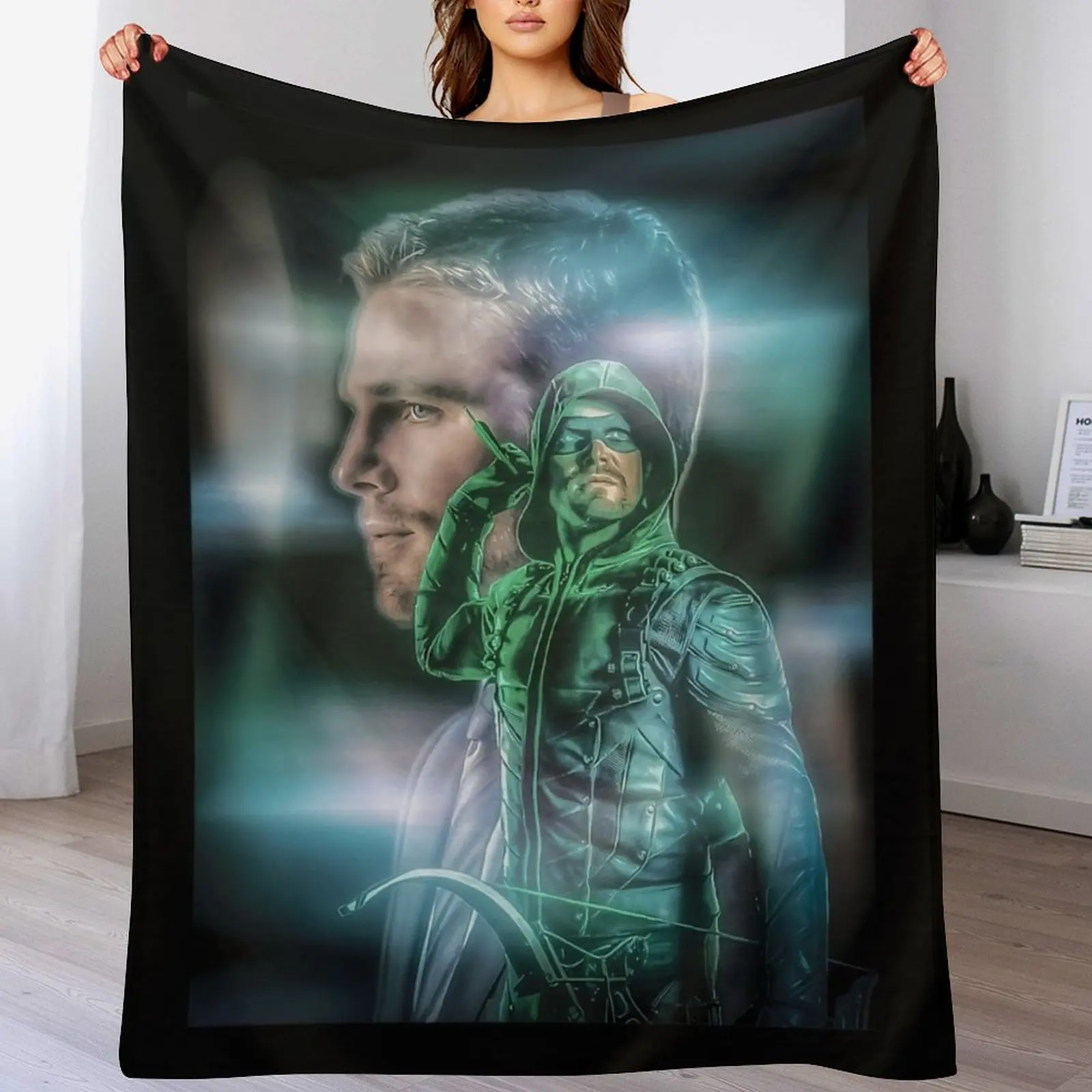 Arrow - Oliver Queen Throw Blanket Sofa Throw heavy to sleep Luxury Thicken Furrys Blankets