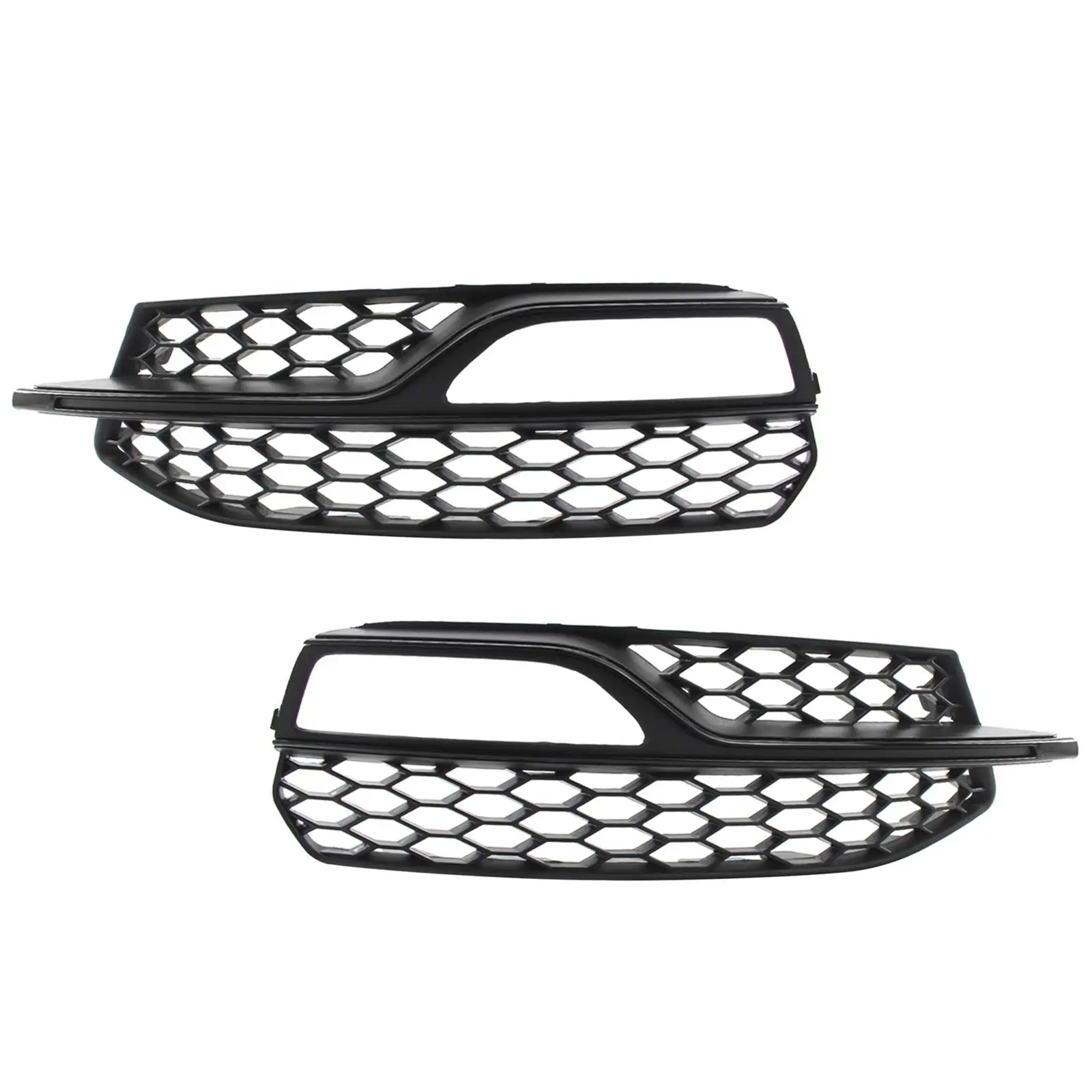 2 Pieces Front Fog Light Grilles Direct Replaces Fits for A3 S-Line 14-16