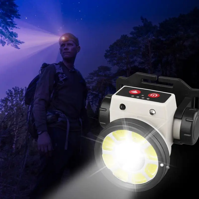 ไฟหน้า LED แม่เหล็กลําแสงกว้าง LED ไฟหน้าแบบชาร์จไฟได้ Motion Sensor ไฟหน้า LED ไฟหน้าแบบแม่เหล็กแบบชาร์จไฟได้ LED
