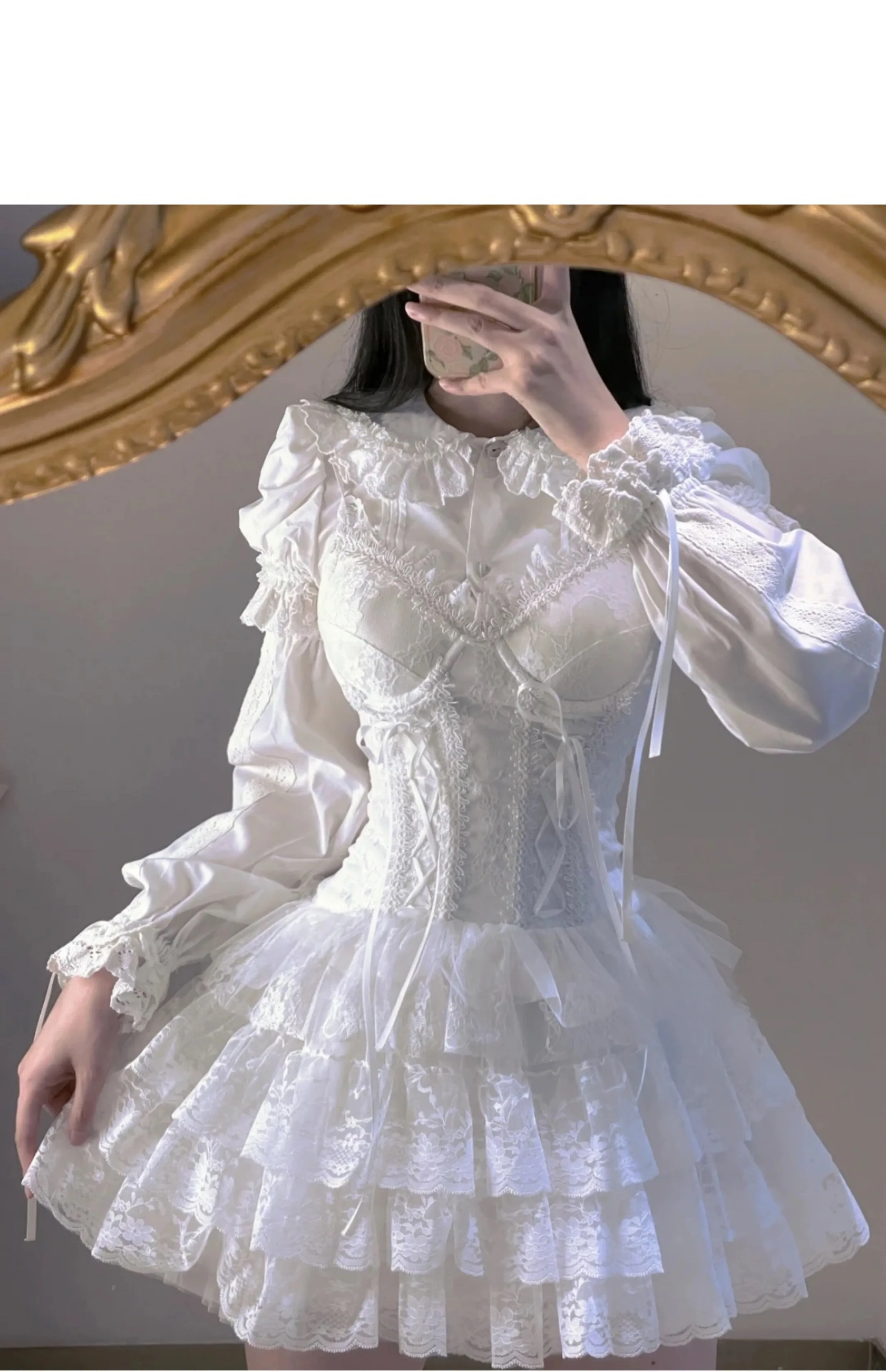 Streetwear y2k Rüschen Gothic Miniröcke Frauen süße Kawaii hohe Taille Spitze eine Linie Rock Sommer koreanische Mode schwarz Ballkleid