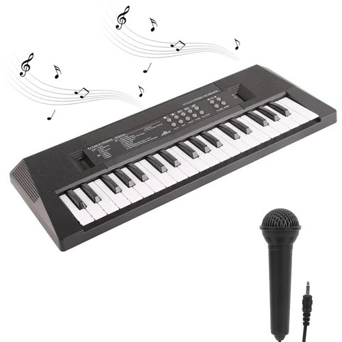 Imagen 1 del producto Teclado eléctrico Piano de 37 teclas Instrumento musical para niños Micrófono Función de grabación Piano eléctrico Teclado eléctrico