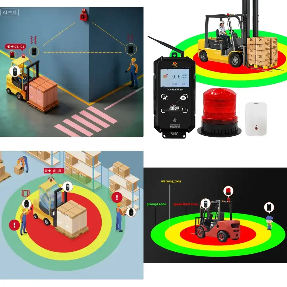 Distance Measurement Pedestrian Detection System Reversing Camera Collision Avoidance Forklift Proximity Warning Alarm for