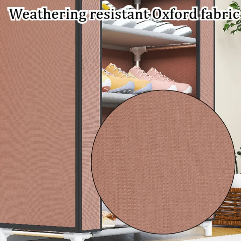 خزائن الأحذية البسيطة، خزائن تخزين ذات سعة كبيرة، خزانة أحذية متعددة الطبقات مقاومة للغبار، رف تجميع منزلي متعدد الوظائف