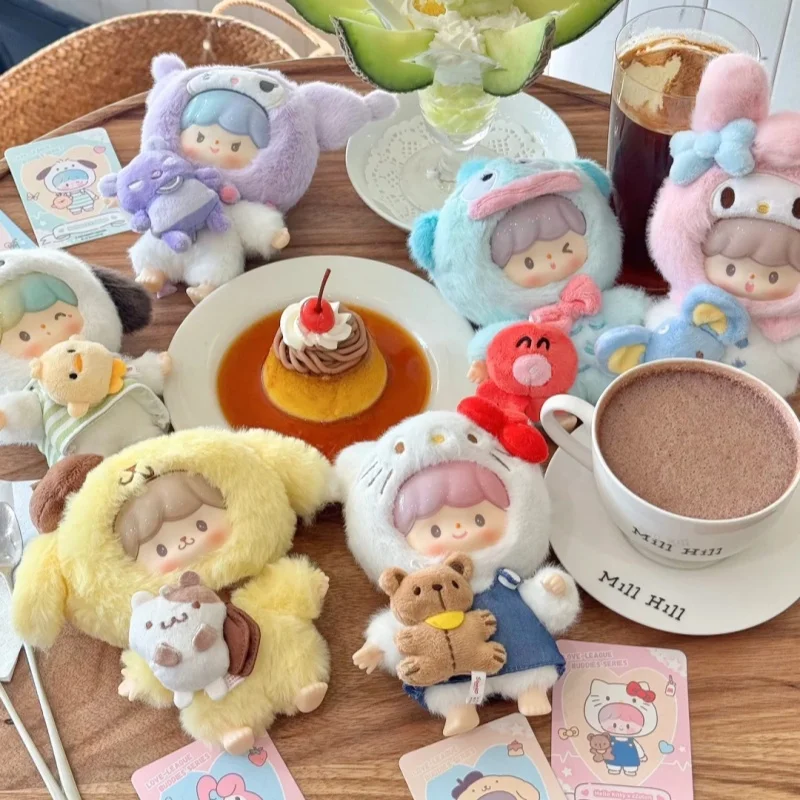 

Zhuo King Sanrio Family Friends Youyoulian Meng Series Blind Box Tide Play Doll Vinyl Plush Pendant Mystery Box Kawaii Girl Gift