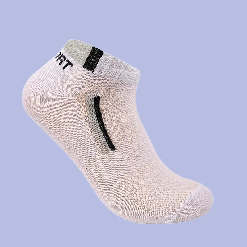 Chaussettes d'été en maille pour hommes, lot de 5/10 paires, légères et respirantes, éblla sueur