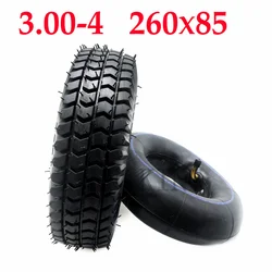 260x85 Tire 3.00-4 Inner Tube Outer Tyre for Electric Scooter Mini Go-Kart ATV 10 Inch Pneumatic Wheels Replacement Parts