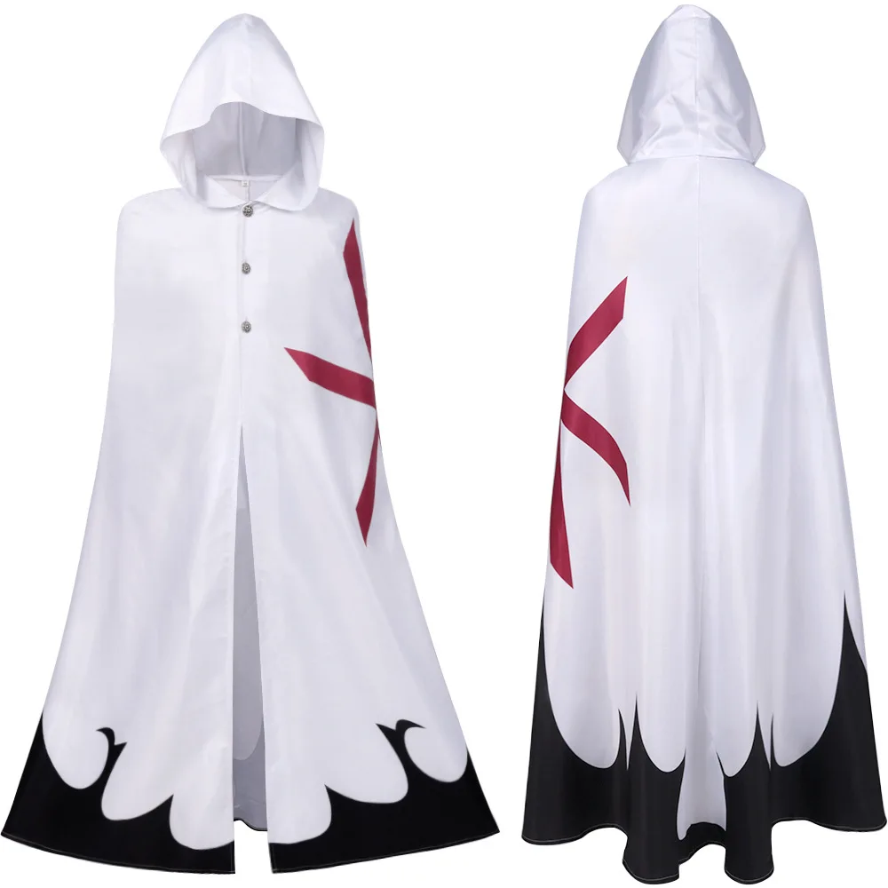 Halloween Cosplay Western Medieval Warrior Temple Knight Military Division Uniform Clothing Adult Men And Women Robe Cloak Suits