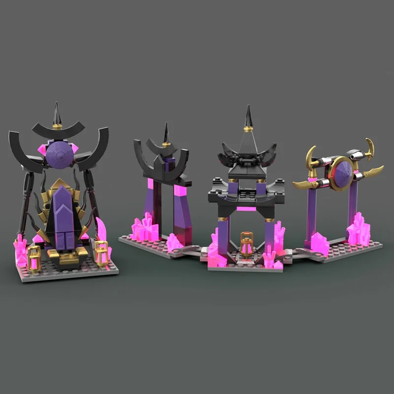 

269pcs MOC Crystal Temple Ninjia Model Building Blocks Christmas Gifts Construction Toy Brick Kids Education DIY Creative Idea