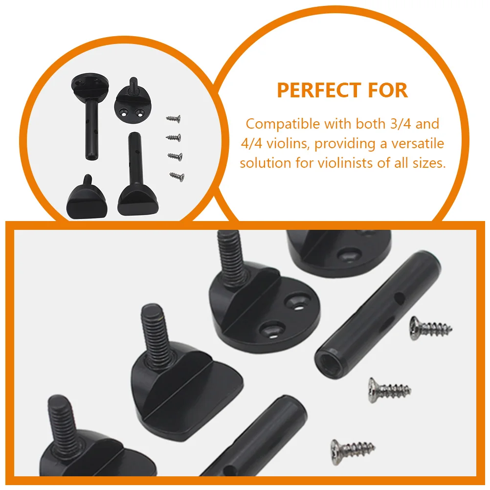 

2pcs Chin Violin Cheek Rest Parts Screws for 3 4 4 Cheek Rest Clamp Fully Adjustable Replacement Metal Parts Accessories