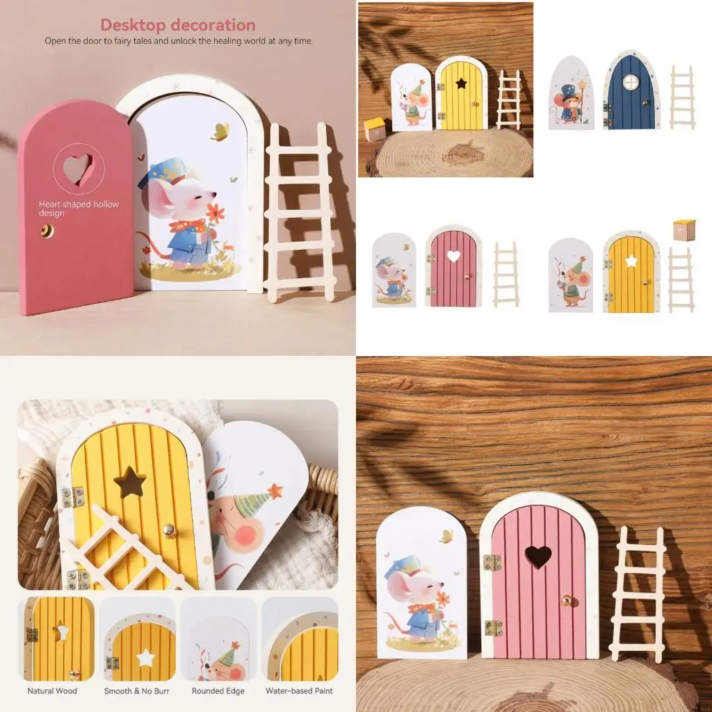 

581F Коллекционная миниатюрная деревянная арка для повествования кукол.