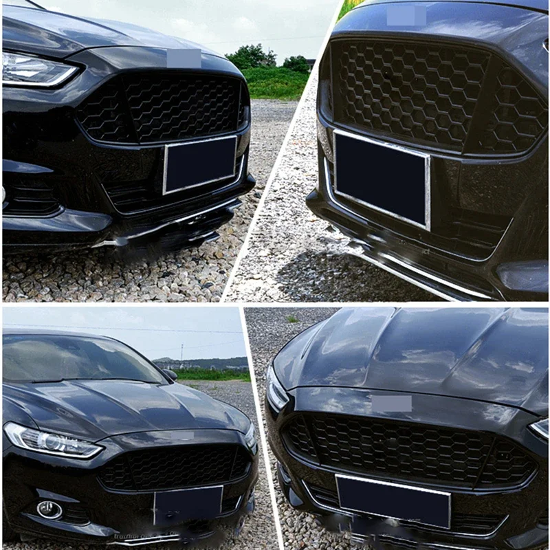 Front Bumper Lower Grill Honeycomb Grille Racing Grills for Ford Fusion Mondeo 2013-2016 Air Intake Grille Cover Auto Parts