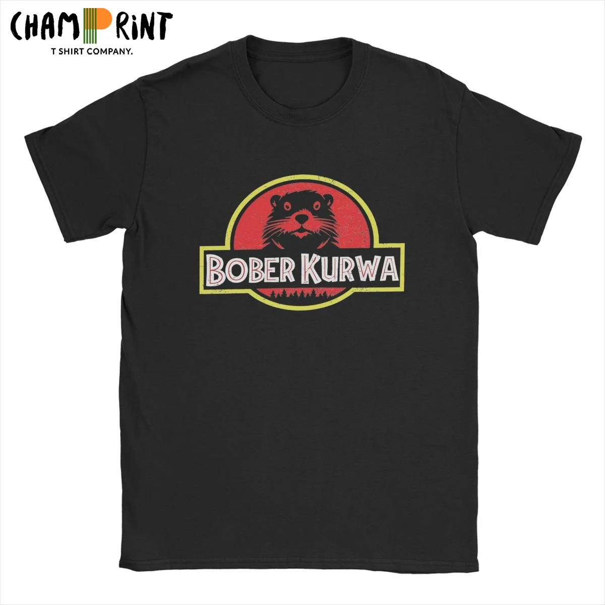 Men's T-Shirts Bober Kurwa Funny Polish Bobr Vintage 100% Cotton Tees Short Sleeve T Shirt Crew Neck Tops Graphic Printed