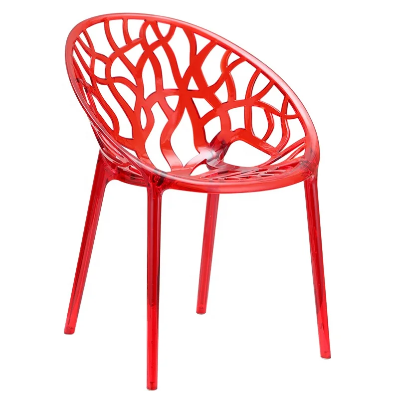 

Stackable Plastic Restaurant Dining Crystal Chair