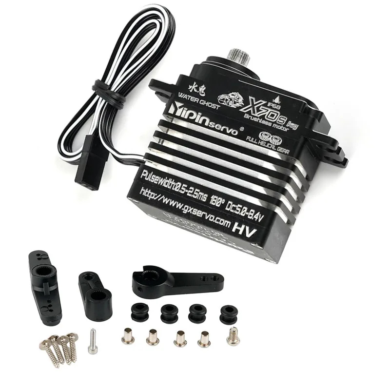 

Полностью металлический цифровой сервопривод 70 кг, бесщеточный двигатель X70, 180 градусов, стальная шестерня, сервоприводы, детали для самостоятельного изготовления для 1/8 1/10 1/12, модели робота с радиоуправляемыми автомобилями