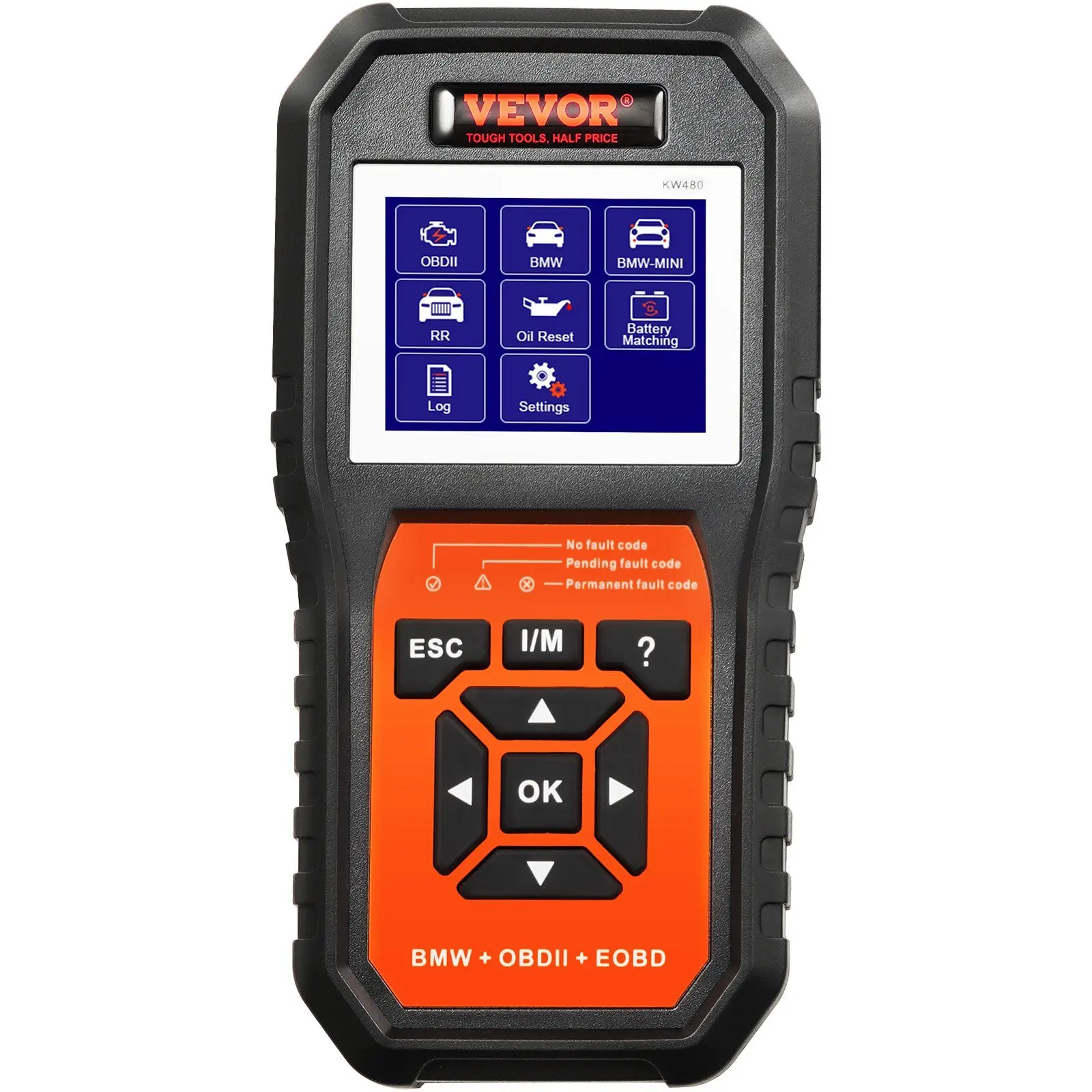 VEVOR BMW OBD2 Scanner Diagnostic Tool, For BMW/Mini/Rolls-Royce, Full System Diagnostic Scan Tool, 12 Special Functions, Car