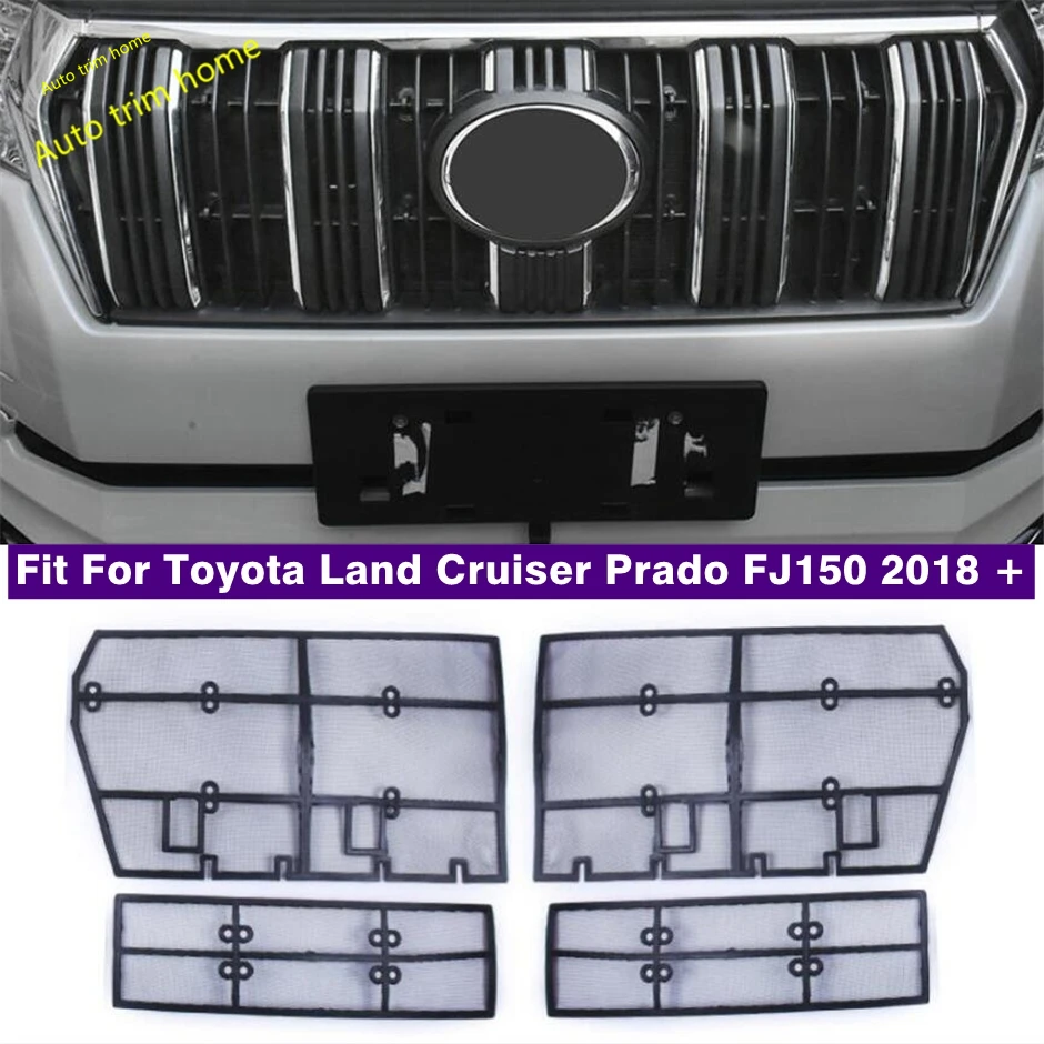 

Insect Screening Metal Mesh Front Grille Insert Dust Protection Kit Cover Trim For Toyota Land Cruiser Prado FJ150 2018 - 2020