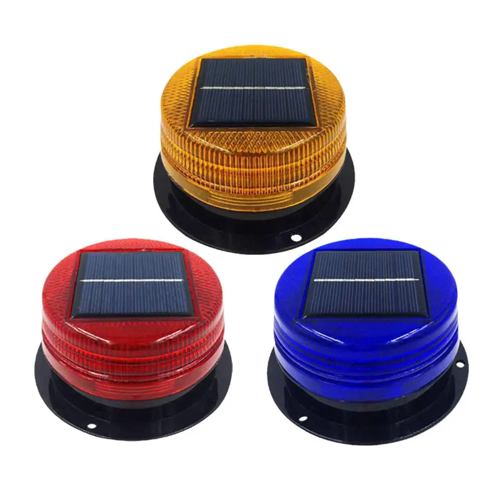 Solar LED Beacon Light Magnetic Warning Light for Car Truck Vehicle Strobe Lights Amber Warning Lights Lamp Emergency Signal