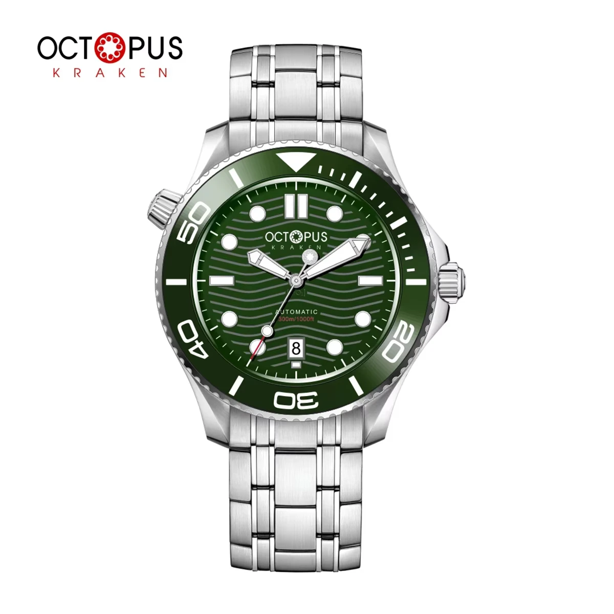 Octopus Sea Ghost Watch For Men PT5000 Movement Automatic BGW-9 Super Luminous Sapphire Crystal 300M Waterproof Dive Wristwatch