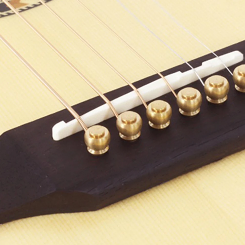 

1Set Guitar String Pin Set Copper Plastic Durable Acoustic Electric Guitar Bridge Pins Replacement Practical Accessories