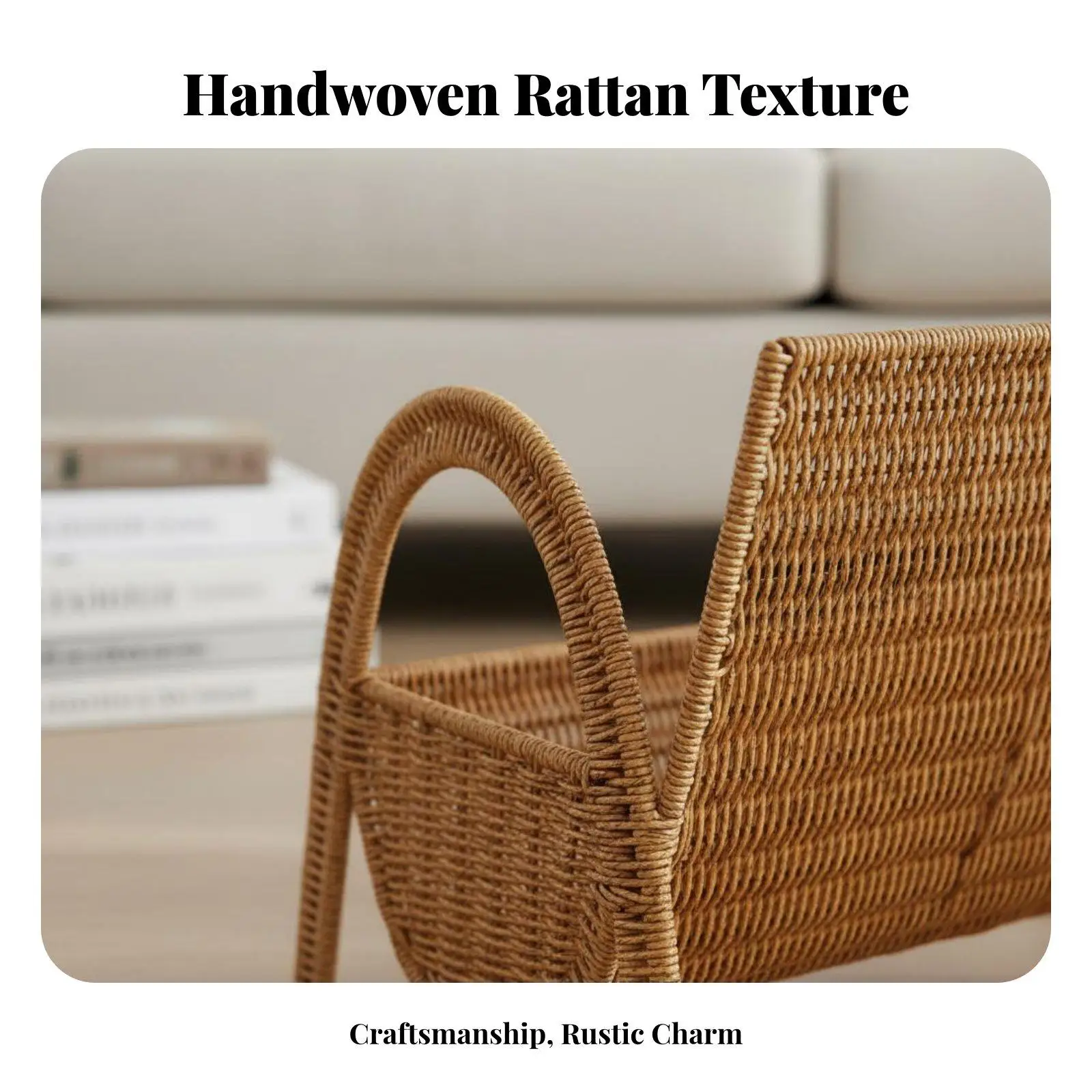 Multi Purpose Magazine Holder for Books and Files with Rustic Charm for Living Room and Office Use