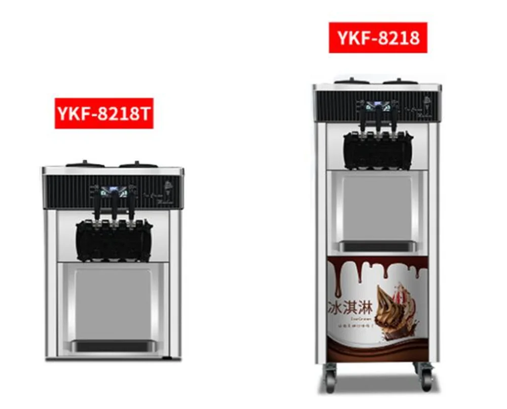 Ice Cream Maker 20-22L/h 3 Flavors Commercial Automated Table Top Yogurt Making Soft Serve Ice Cream Machine For Business Price