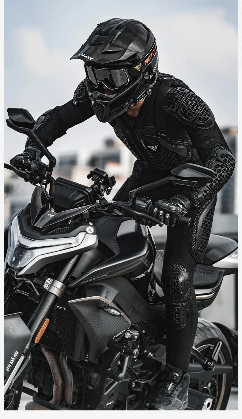 Motorradjacke Herren Damen Motorrad Ganzkörperpanzer Jacke Moto Turtle Motocross Racing Jacke CE-geprüfte Schutzausrüstung – Detail 3