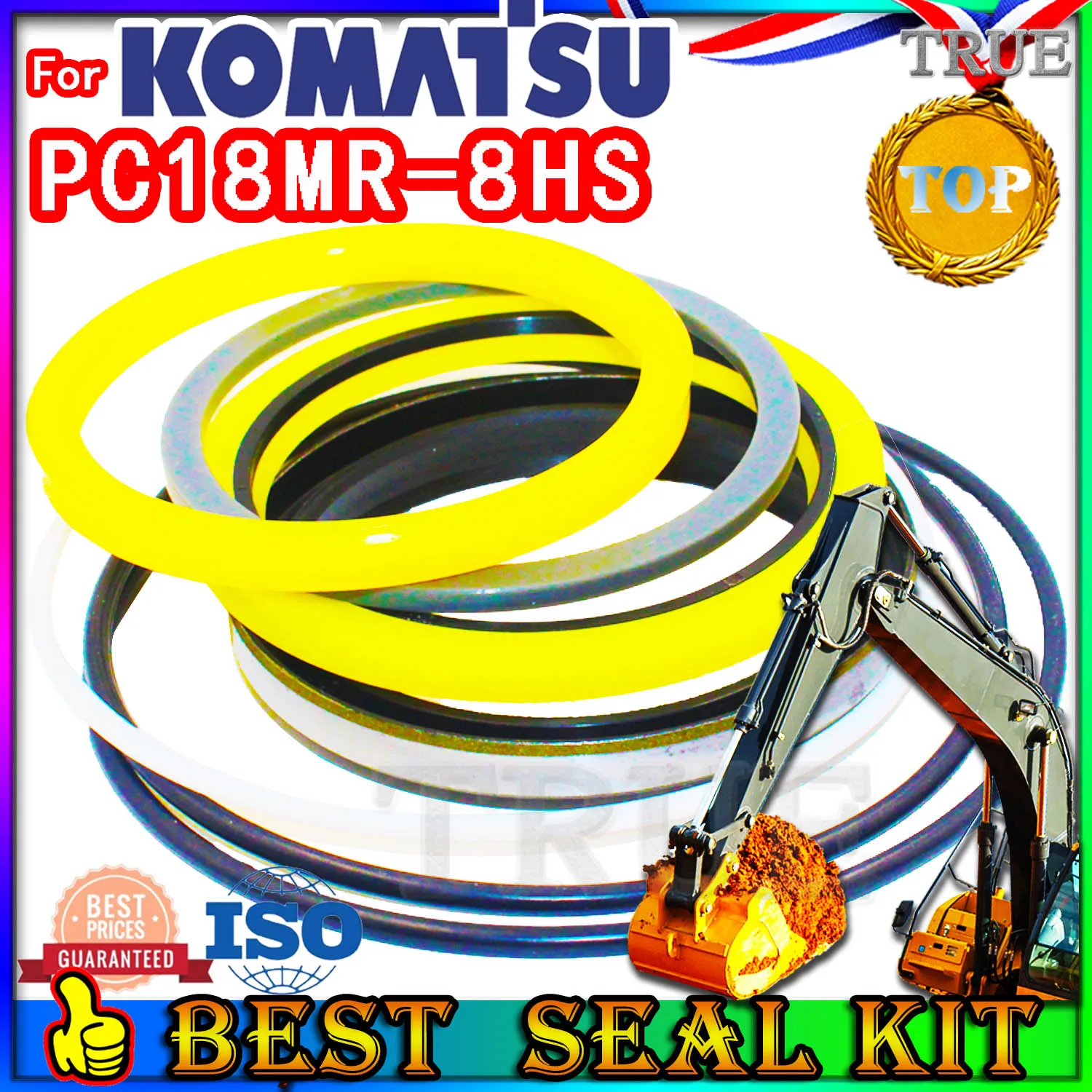 For KOMATSU PC18MR-8HS Oil Seal Repair Kit Boom Arm Bucket Excavator Hydraulic Cylinder PC18MR 8HS Spovel Hammer Construction