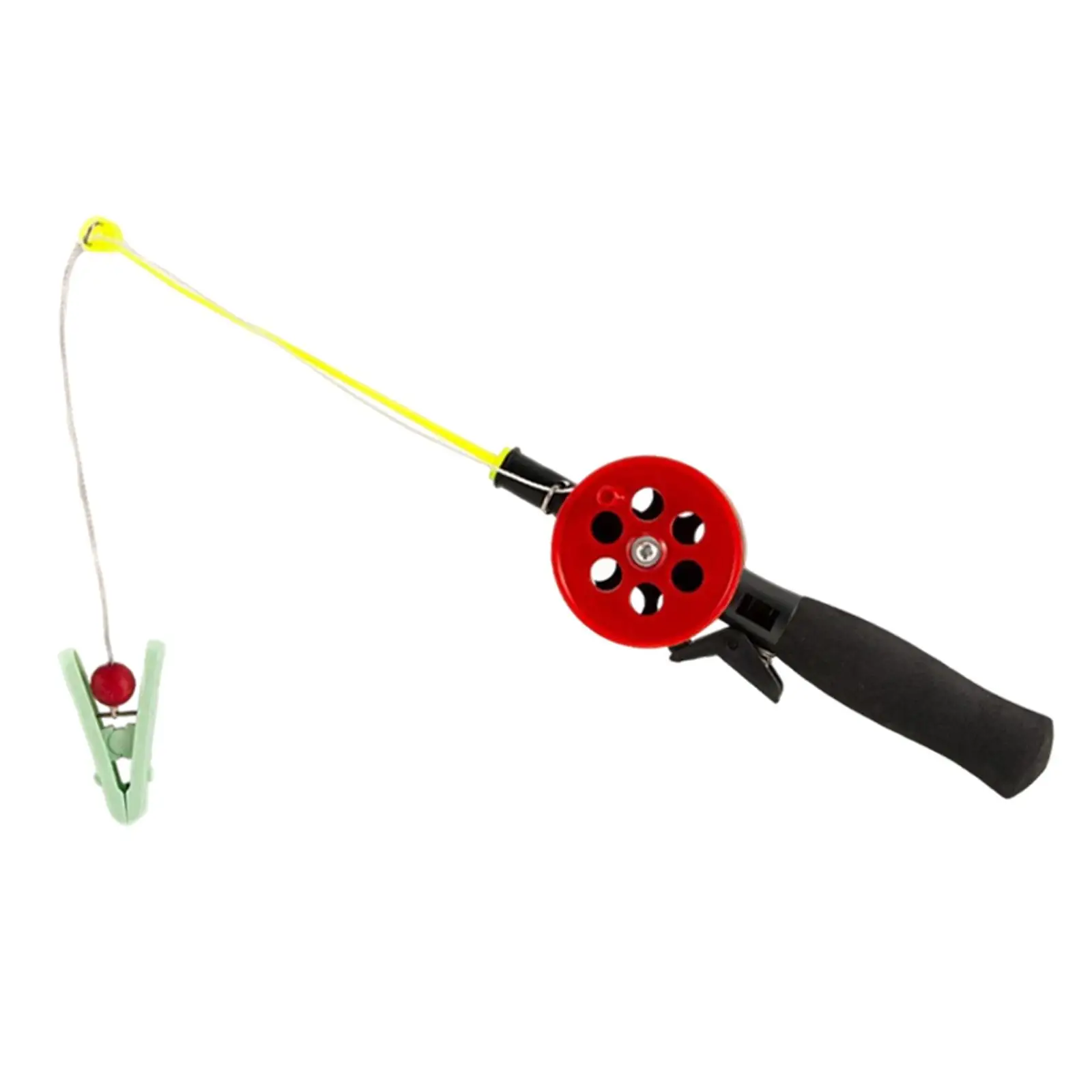 Children Ice Fishing Rod Portable Lightweight Pole Fishing Gear Kid Fishing Rod Toy for Trip Beach Outdoor Crab Catching Camping