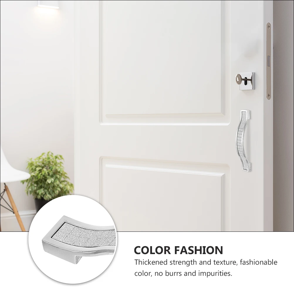 

5 Pcs Drawer H Cabinets Pulls Door Knobs Pearlescent Grip Minimalist Alloy Strength Texture Fashionable European Retro High