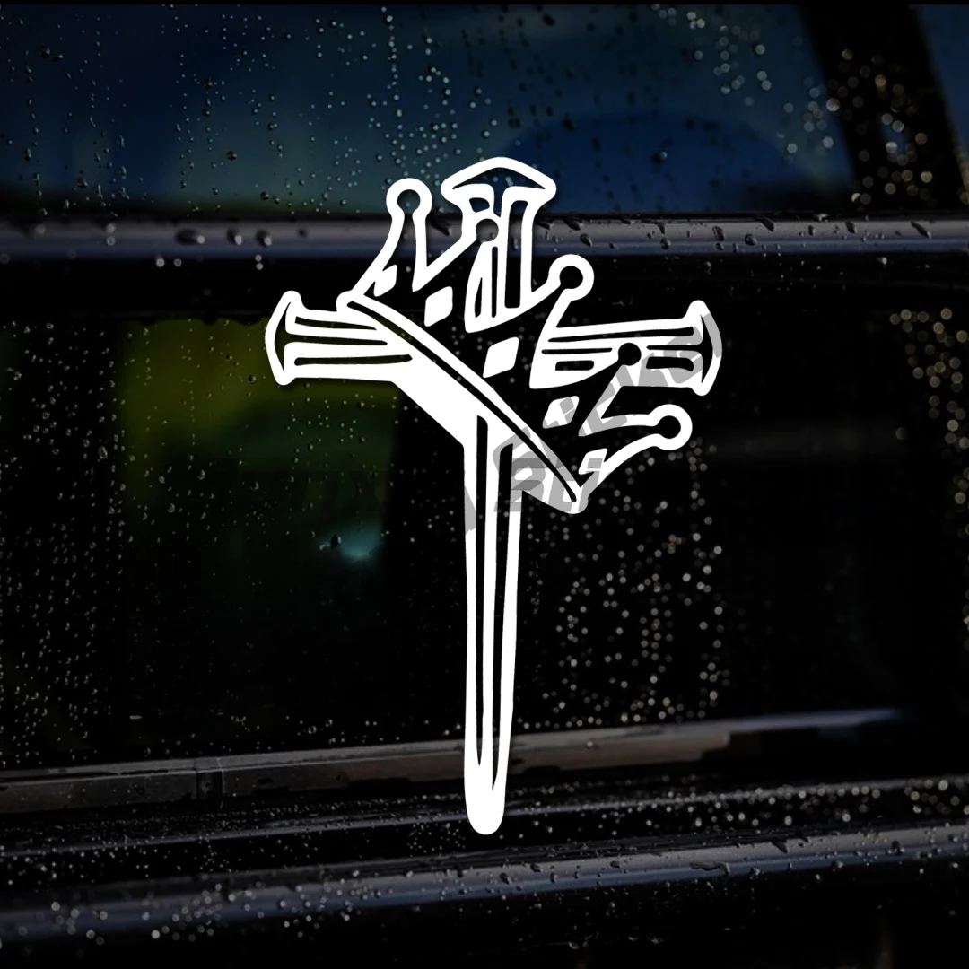 

Cross Jesus Loves You Creative Car Decoration Modified Car Sticker Waterproof Vinyl Sticker Personalized Customization