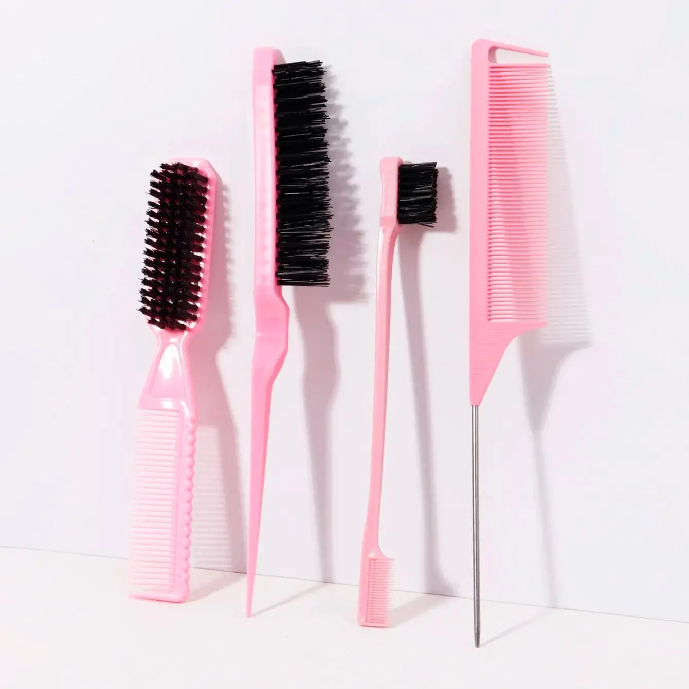 مجموعة مشط تصفيف مكونة من 4 قطع، مناسبة لكل من الرجال والنساء، مجموعة أدوات تصفيف الشعر، خاصة لشعر مستعار حقيقي