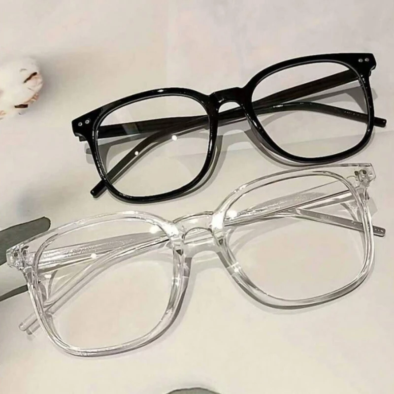 1/2 Pairs of Square Frame Glasses Blue Light Blocking Computer Goggles Suitable for Both Men and Women Suitable for Smartphones