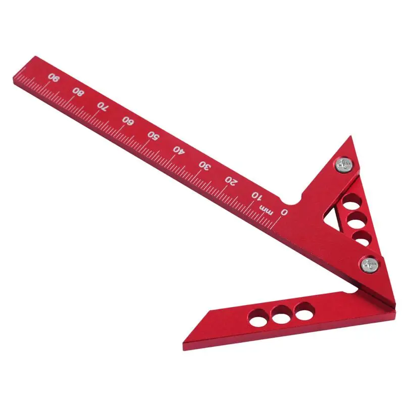 

Woodwork Measuring Tool Woodworking Center Scribe Square Center Scribe Miter Triangle Ruler High Precision Layout Measuring Tool