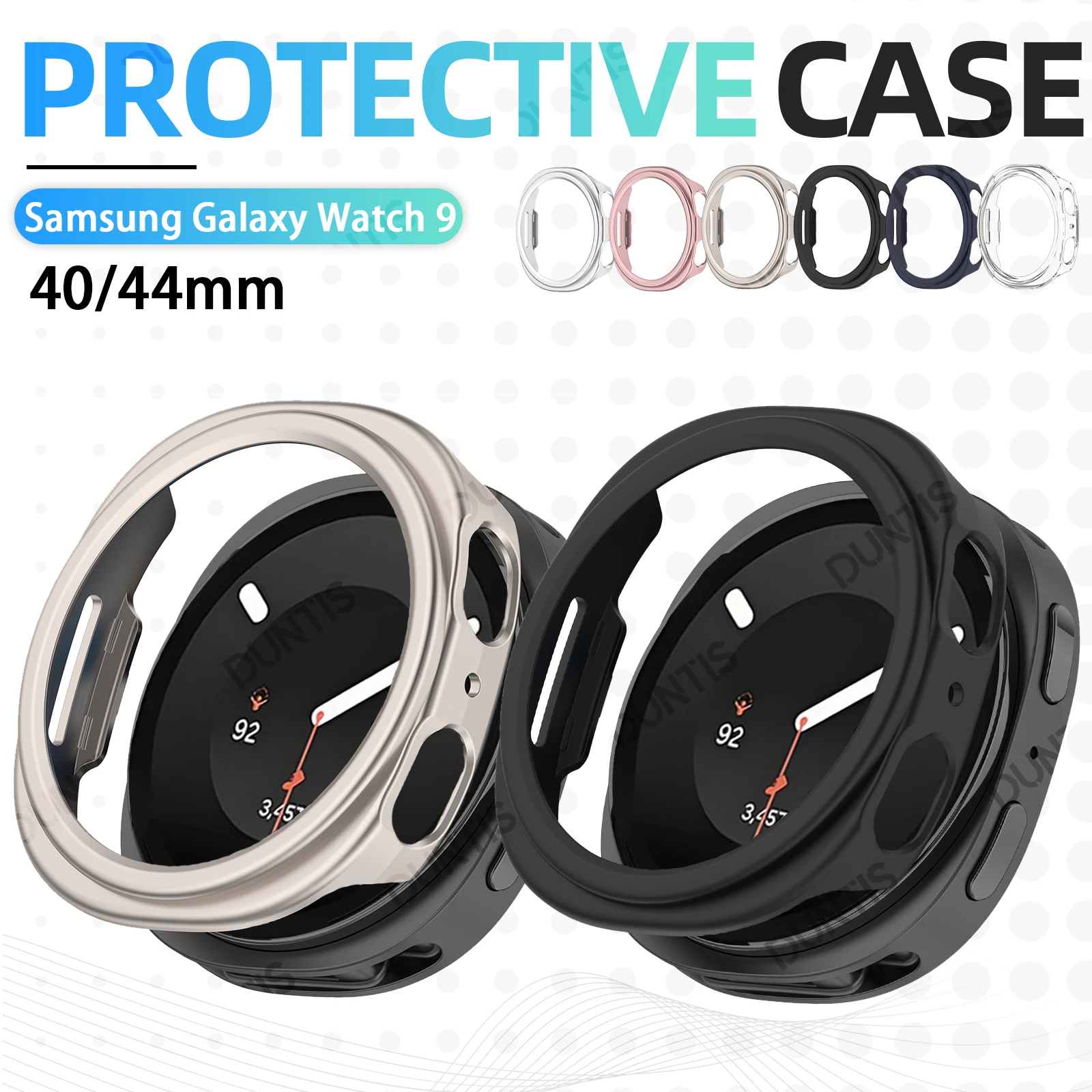 PC Case for Samsung Galaxy Watch 9 40mm 44mm Smartwatch Protective Cover Scratch Resistant Matte Slim Bumper Shell Accessories