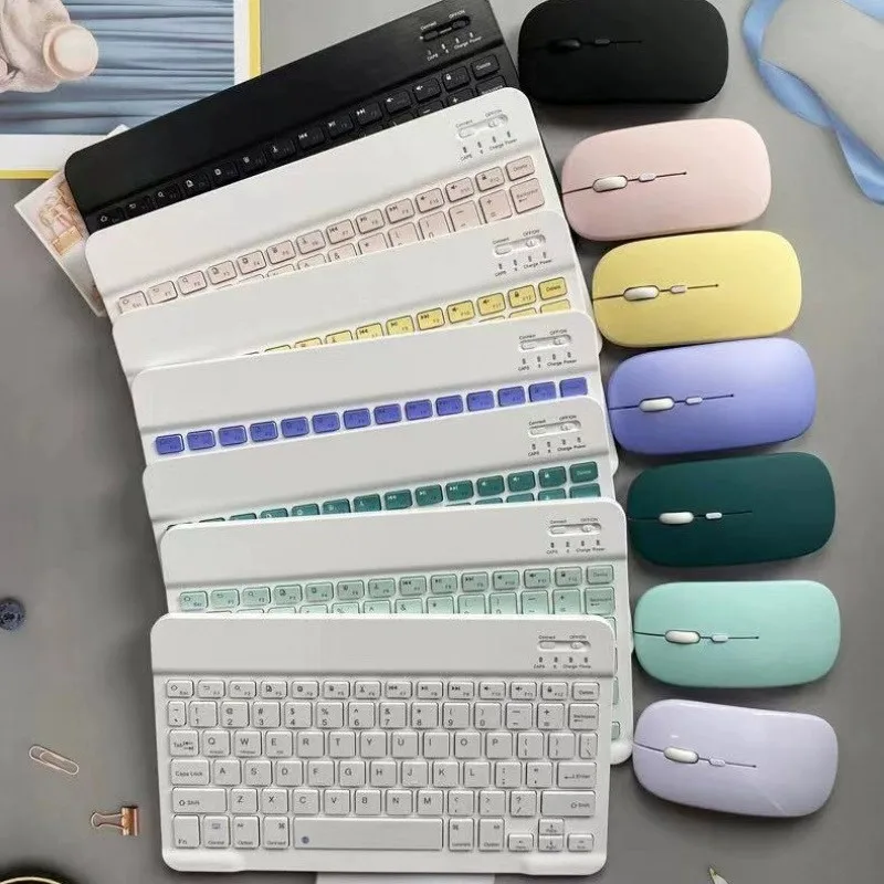 10 inch Bluetooth Keyboard for iPad Pro 11 Air 5 6 7 10th 11th Phone Tablet Rechargeable Keyboard for Xiaomi Huawei Samsung