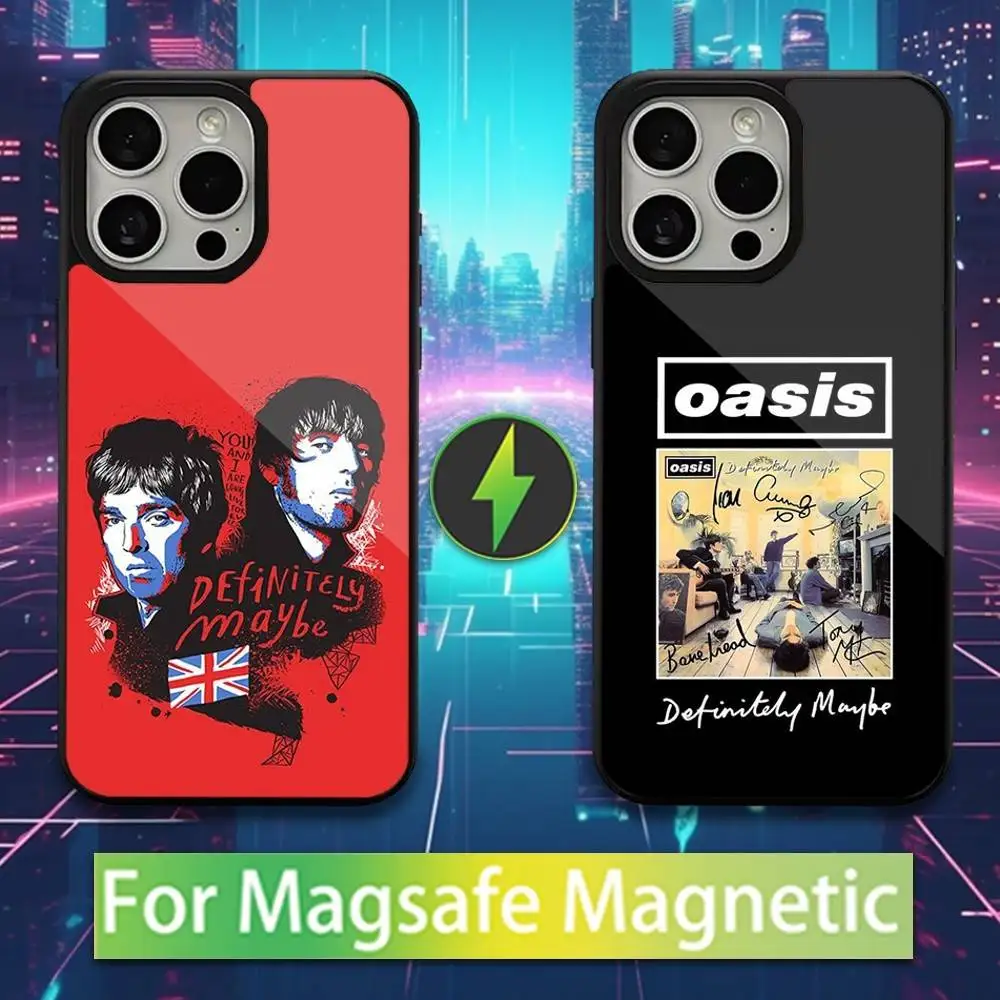 

Rock O-Oasiss Band Phone Case For iPhone 16,15,17,14,13,12,11,Pro,Max,Plus,Mini,Magsafe,Magnetic Wireless Charging Case
