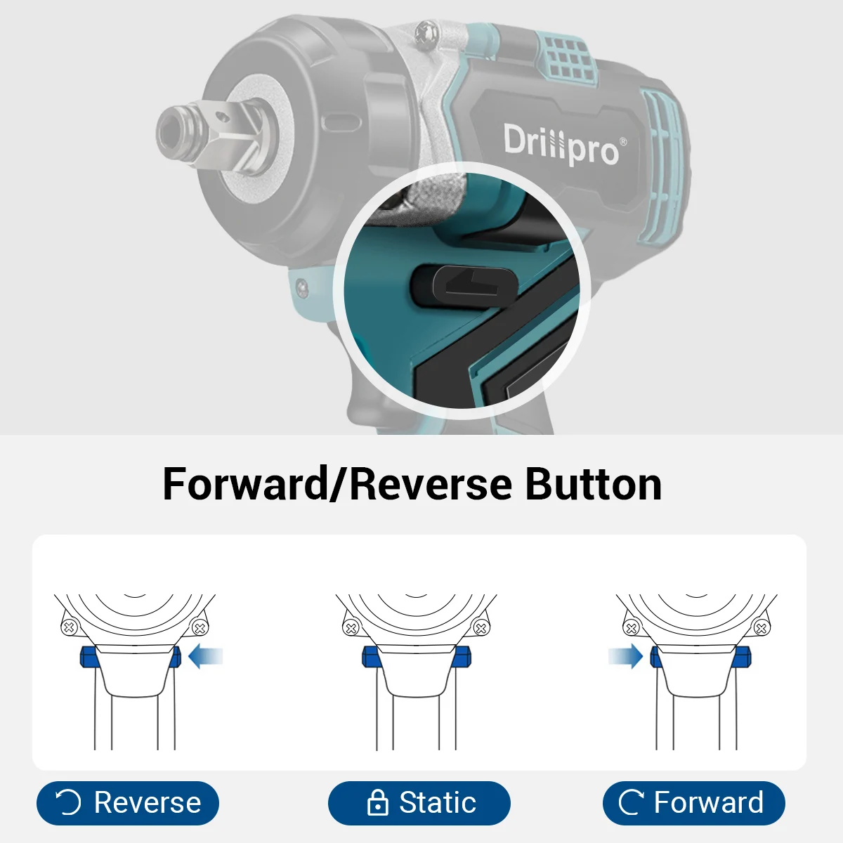 Imagem -04 - Drillpro-chave de Impacto Elétrica sem Fio sem Escova Li-ion Ferramentas Elétricas Compatível com Makita 18v 680n.m Peças