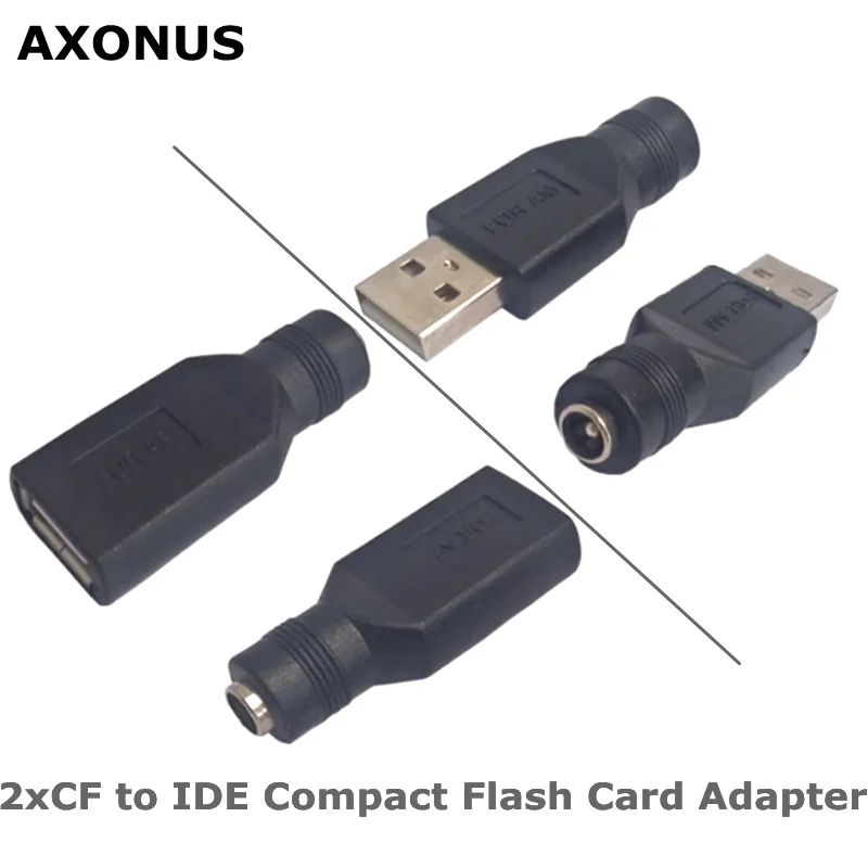 USB to DC Power Adapter USB 2.0 A Male to DC 5.5x2.1mm Female Connector DC5521 Female to Type A Male Adapter