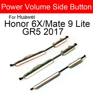 Bilashmart Power Volume Side Buttons Key Huawei Honor 6X Side Buttons Huawei Mate 9 Lite GR5 2017 Lite Power Volume Keys Repair