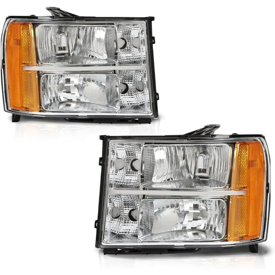 

Headlight Assembly Compatible with 20072013 GMC Sierra 1500 2500HD 3500HD Headlamps Assembly Accessories for Driver and Passeng