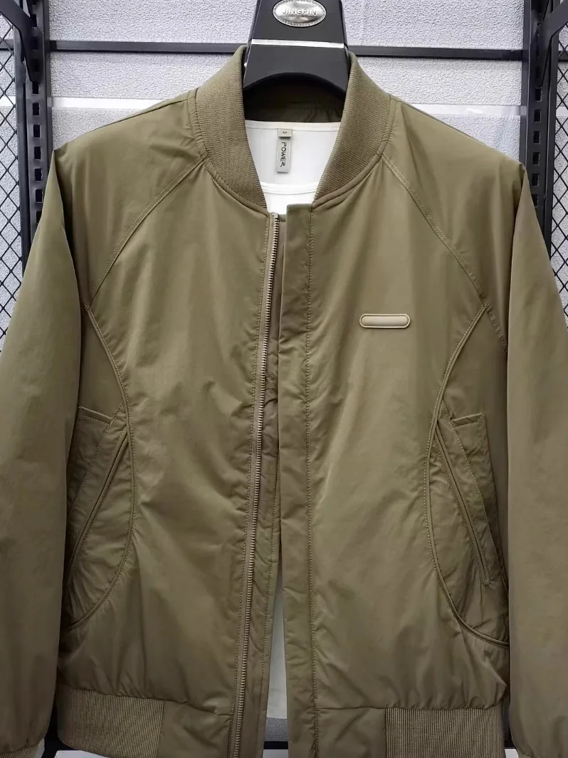 

Men's Comfortable Faionable Stand Fit down Jaet Baseball Collar Autumn Winter New Arrival Versatile Haome Outerwear