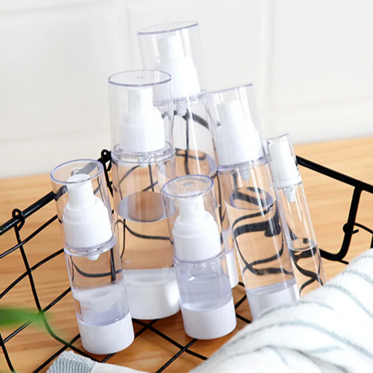 Pulvérisateur rechargeable sous vide multi-usage – Bouteille à pompe sans air pour voyage, parfait pour les liquides, les sérums, les lotions et les soins de la peau du bricolage