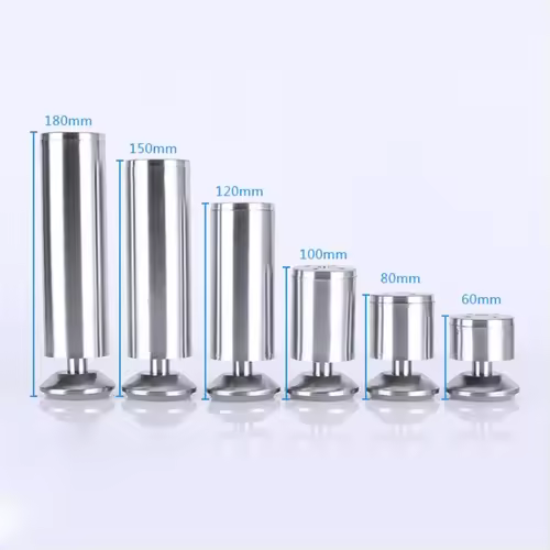 4Pcs Adjustable Stainless Steel Furniture Legs Replacement for Sofa Chair Table Desk 6-18cm - Image 3