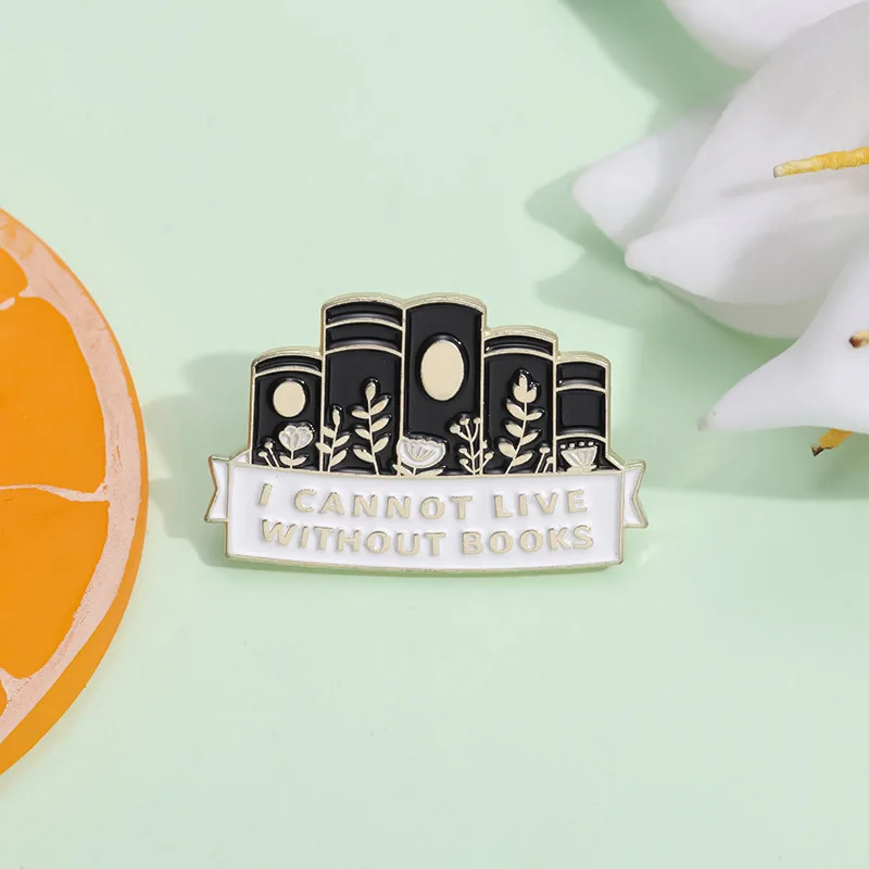 Creative Book Enamel Pins for Book Lovers