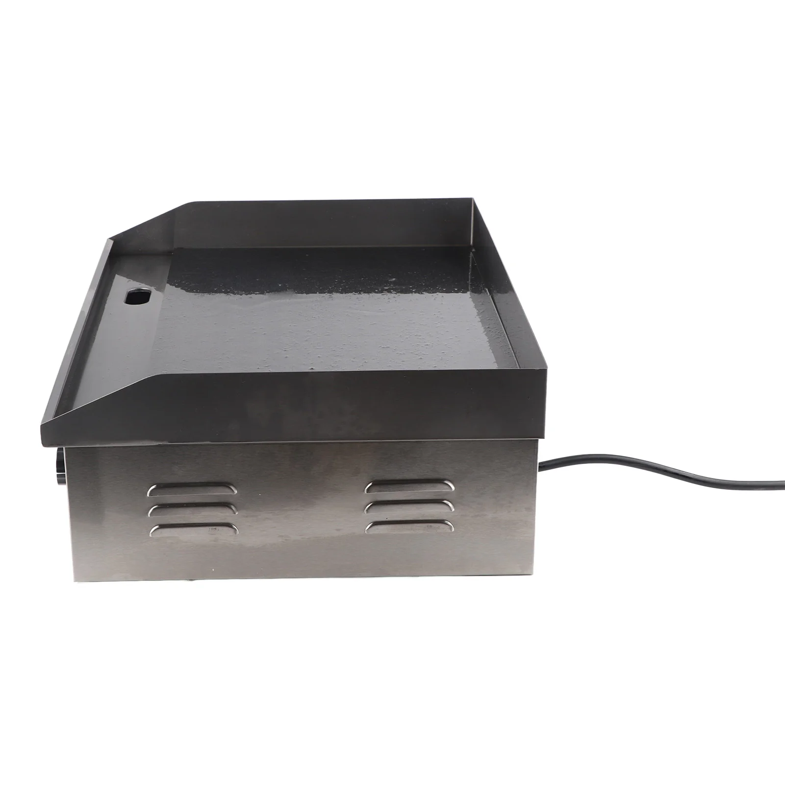 Electric Stainless Steel Griddle Commercial Griddle Electric Countertop Griddle Fast Heating Temperature Adjustable 2000W